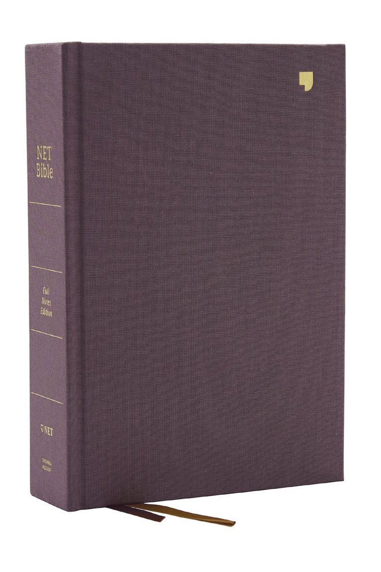 Thomas Nelson, Thomas Nelson - NET Bible, Full-notes Edition, Cloth over Board, Gray, Comfort Print, Inbunden