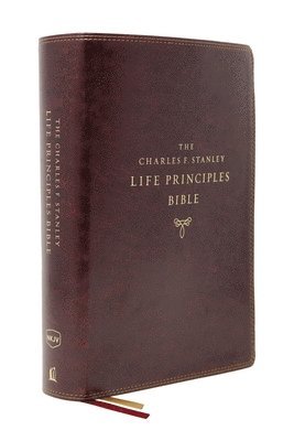 The NKJV, Charles F. Stanley Life Principles Bible, 2nd Edition, Leathersoft, Burgundy, Comfort Print 1