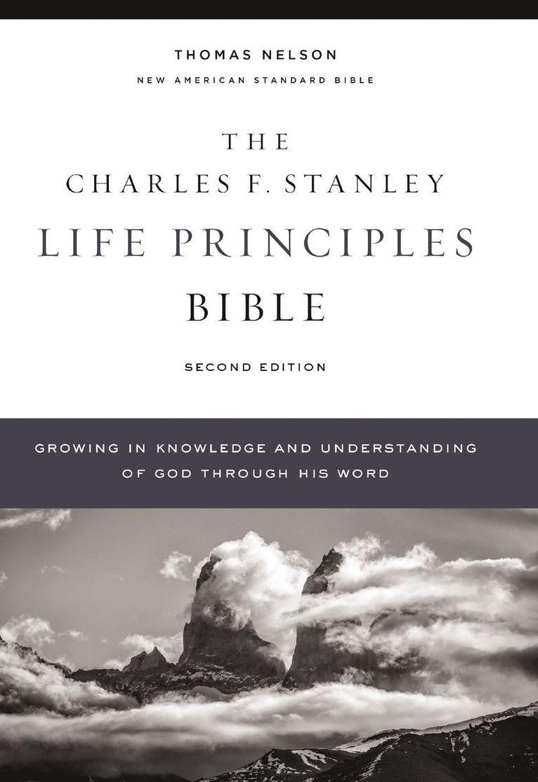 Thomas Nelson, Charles F. Stanley, Charles F Stanley - NASB, Charles F. Stanley Life Principles Bible, 2nd Edition, Hardcover, Comfort Print, Inbunden