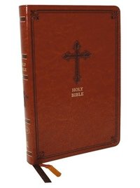bokomslag KJV Holy Bible: Large Print Thinline, Brown Leathersoft, Red Letter, Comfort Print: King James Version