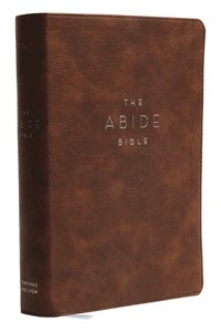 bokomslag NKJV, Abide Bible, Leathersoft, Brown, Red Letter, Comfort Print