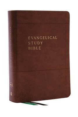 Evangelical Study Bible: Christ-centered. Faith-building. Mission-focused. (NKJV, Brown Leathersoft, Red Letter, Large Comfort Print) 1