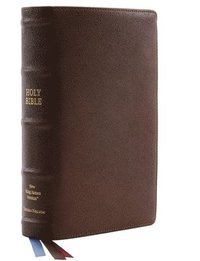 bokomslag NKJV, Single-Column Reference Bible, Premium Goatskin Leather, Brown, Premier Collection, Comfort Print