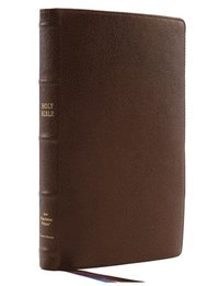 bokomslag NKJV, Thinline Reference Bible, Large Print, Premium Goatskin Leather, Brown, Premier Collection, Comfort Print