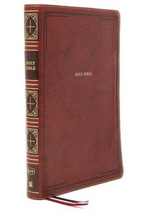 bokomslag KJV Holy Bible: Giant Print Thinline Bible, Brown Leathersoft, Red Letter, Comfort Print: King James Version