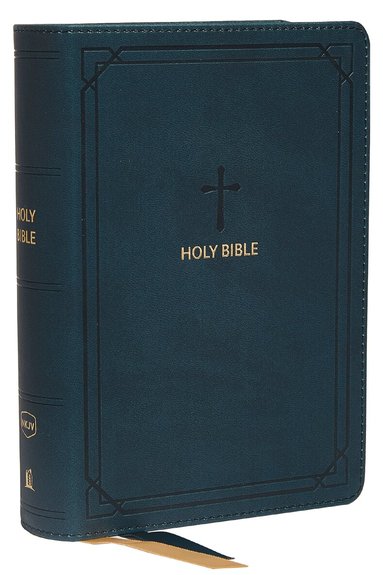 Thomas Nelson - NKJV, End-of-Verse Reference Bible, Compact, Leathersoft, Teal, Red Letter, Comfort Print, Inbunden