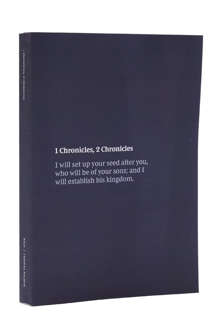 Thomas Nelson, Sewn Smyth - NKJV Bible Journal - 1-2 Chronicles, Paperback,, Häftad