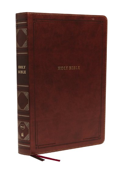 Thomas Nelson - NKJV Holy Bible, Super Giant Print Reference Bible, Brown Leathersoft, 43,000 Cross references, Red Letter, Comfort Print: New King James Version, Inbunden