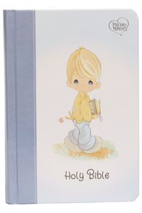 bokomslag NKJV, Precious Moments Small Hands Bible, Hardcover, Blue, Comfort Print