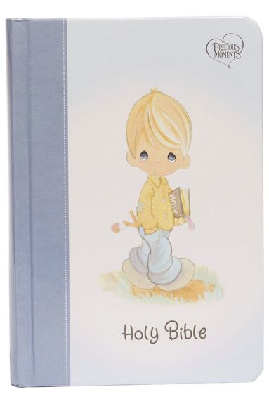 bokomslag NKJV, Precious Moments Small Hands Bible, Hardcover, Blue, Comfort Print