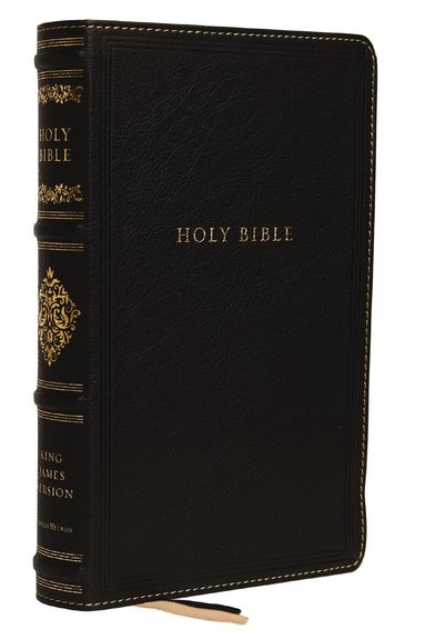Thomas Nelson - KJV, Personal Size Reference Bible, Sovereign Collection, Genuine Leather, Black, Red Letter, Thumb Indexed, Comfort Print, Inbunden
