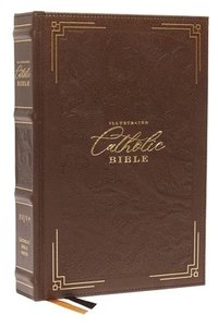 bokomslag NRSVCE, Illustrated Catholic Bible, Genuine leather over board, Brown, Comfort Print