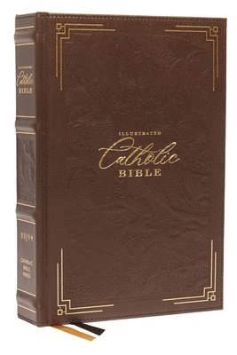 NRSVCE, Illustrated Catholic Bible, Genuine leather over board, Brown, Comfort Print 1