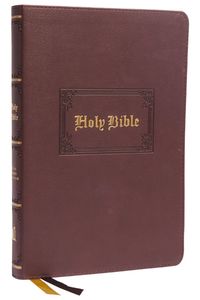 bokomslag KJV Holy Bible: Large Print Thinline, Brown Leathersoft, Red Letter, Comfort Print: King James Version