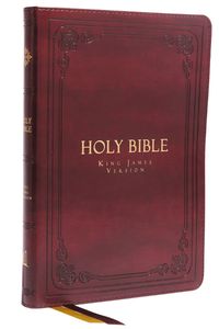 bokomslag KJV Holy Bible: Large Print Thinline, Burgundy Leathersoft, Red Letter, Comfort Print: King James Version