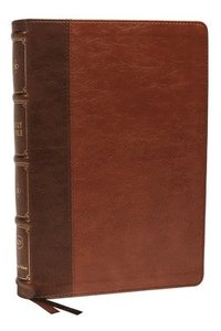 bokomslag KJV Holy Bible: Large Print Verse-by-Verse with Cross References, Brown Leathersoft, Comfort Print: King James Version (Maclaren Series)