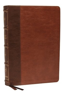 bokomslag KJV Holy Bible: Large Print Verse-by-Verse with Cross References, Brown Leathersoft, Comfort Print: King James Version (Maclaren Series)