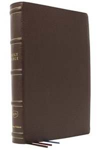 bokomslag KJV Holy Bible: Large Print Verse-by-Verse with Cross References, Brown Genuine Leather, Comfort Print (Thumb Indexed): King James Version (Maclaren Series)
