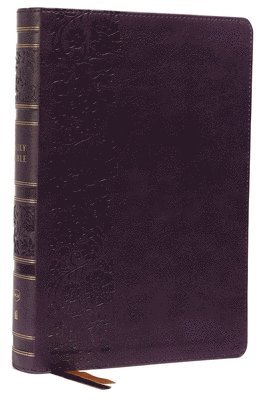 bokomslag NKJV, Single-Column Wide-Margin Reference Bible, Leathersoft, Purple, Red Letter, Comfort Print