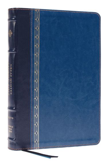 bokomslag NRSVCE, Great Quotes Catholic Bible, Leathersoft, Blue, Comfort Print