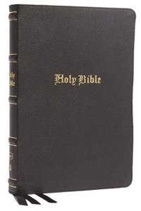 bokomslag KJV Holy Bible: Large Print Thinline, Black Genuine Leather, Red Letter, Comfort Print: King James Version