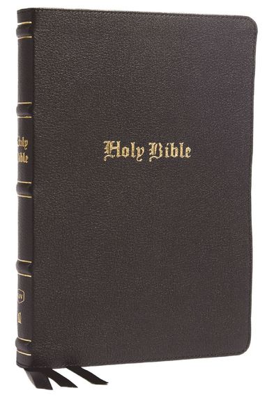 bokomslag KJV Holy Bible: Large Print Thinline, Black Genuine Leather, Red Letter, Comfort Print: King James Version