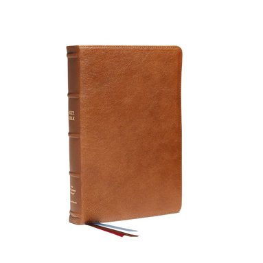 bokomslag NKJV, Reference Bible, Classic Verse-by-Verse, Center-Column, Premium Goatskin Leather, Brown, Premier Collection, Red Letter, Comfort Print