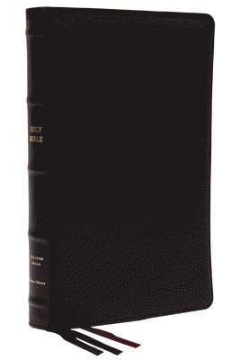 bokomslag KJV Holy Bible: Large Print Thinline, Black Goatskin Leather, Premier Collection, Red Letter, Comfort Print (Thumb Indexed): King James Version