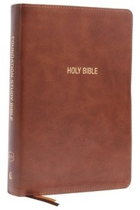 bokomslag KJV, Foundation Study Bible, Large Print, Leathersoft, Brown, Red Letter, Thumb Indexed, Comfort Print