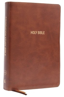 bokomslag KJV, Foundation Study Bible, Large Print, Leathersoft, Brown, Red Letter, Thumb Indexed, Comfort Print