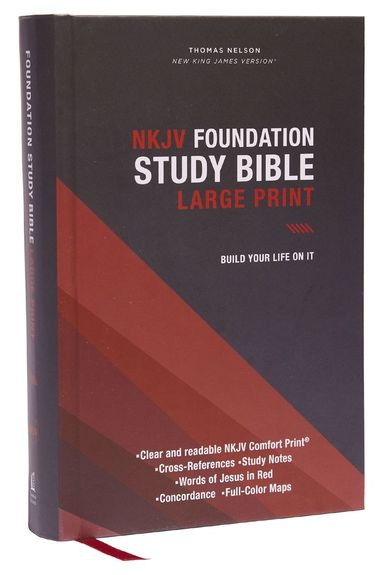 bokomslag NKJV, Foundation Study Bible, Large Print, Hardcover, Red Letter, Comfort Print