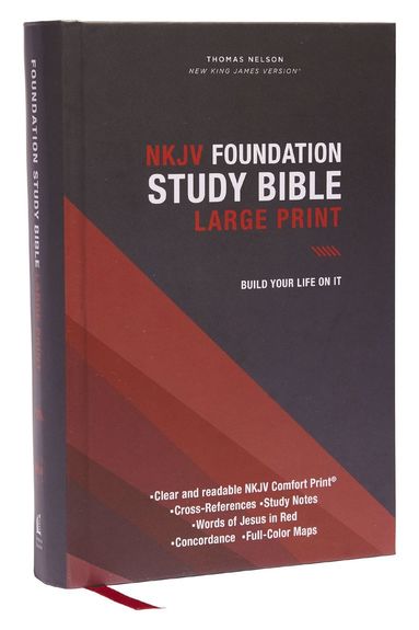 bokomslag NKJV, Foundation Study Bible, Large Print, Hardcover, Red Letter, Thumb Indexed, Comfort Print