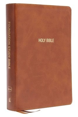 bokomslag NKJV, Foundation Study Bible, Large Print, Leathersoft, Brown, Red Letter, Thumb Indexed, Comfort Print