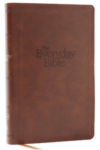 bokomslag NKJV, The Everyday Bible, Brown Leathersoft, Red Letter, Comfort Print