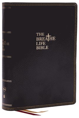 bokomslag Breathe Life Holy Bible: Faith in Action (NKJV, Black Leathersoft, Thumb Indexed, Red Letter, Comfort Print)