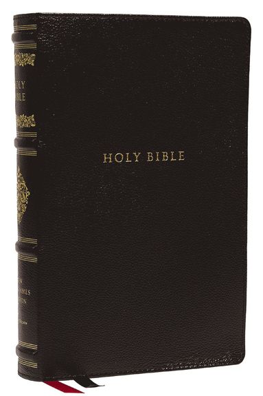 bokomslag NKJV, Personal Size Reference Bible, Sovereign Collection, Genuine Leather, Black, Red Letter, Thumb Indexed, Comfort Print