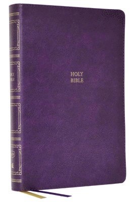 KJV Holy Bible: Paragraph-style Large Print Thinline with 43,000 Cross References, Purple Leathersoft, Red Letter, Comfort Print (Thumb Indexed): King James Version 1