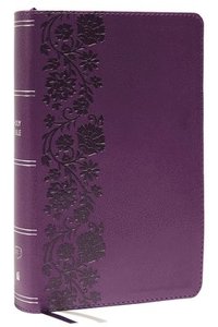 bokomslag KJV Holy Bible: Large Print Single-Column with 43,000 End-of-Verse Cross References, Purple Leathersoft, Personal Size, Red Letter, (Thumb Indexed): King James Version