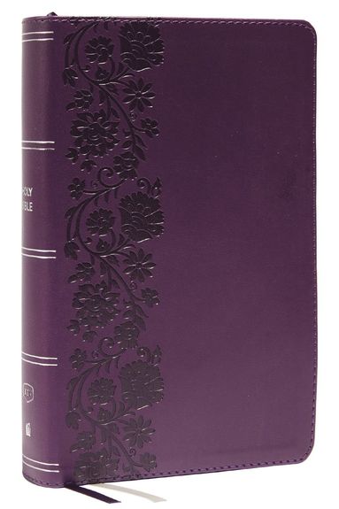 bokomslag KJV Holy Bible: Large Print Single-Column with 43,000 End-of-Verse Cross References, Purple Leathersoft, Personal Size, Red Letter, (Thumb Indexed): King James Version