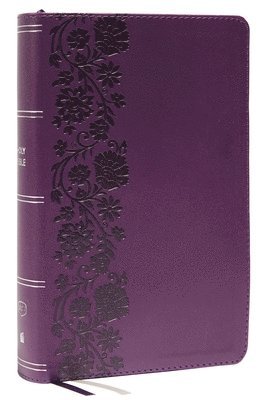 KJV Holy Bible: Large Print Single-Column with 43,000 End-of-Verse Cross References, Purple Leathersoft, Personal Size, Red Letter, (Thumb Indexed): King James Version 1