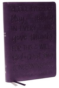 bokomslag KJV Holy Bible: Large Print with 53,000 Cross References, Purple Leathersoft, Red Letter, Comfort Print: King James Version (Verse Art Cover Collection)