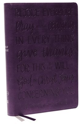 bokomslag KJV Holy Bible: Large Print with 53,000 Cross References, Purple Leathersoft, Red Letter, Comfort Print: King James Version (Verse Art Cover Collection)