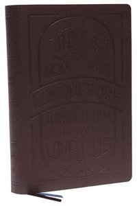 bokomslag KJV Holy Bible: Large Print with 53,000 Cross References, Brown Genuine Leather, Red Letter, Comfort Print: King James Version (Verse Art Cover Collection)