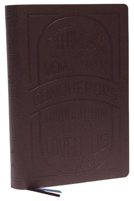 KJV Holy Bible: Large Print with 53,000 Cross References, Brown Genuine Leather, Red Letter, Comfort Print: King James Version (Verse Art Cover Collection) 1