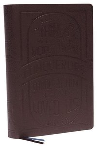 bokomslag KJV Holy Bible: Large Print with 53,000 Cross References, Brown Genuine Leather, Red Letter, Comfort Print (Thumb Indexed): King James Version (Verse Art Cover Collection)