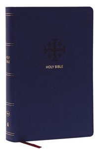 bokomslag NKJV, End-of-Verse Reference Bible, Personal Size Large Print, Leathersoft, Blue, Red Letter, Comfort Print