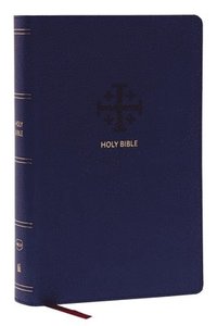 bokomslag NKJV, End-of-Verse Reference Bible, Personal Size Large Print, Leathersoft, Blue, Red Letter, Thumb Indexed, Comfort Print