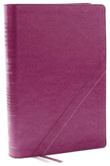 KJV, Word Study Reference Bible, Leathersoft, Pink, Red Letter, Comfort Print 1