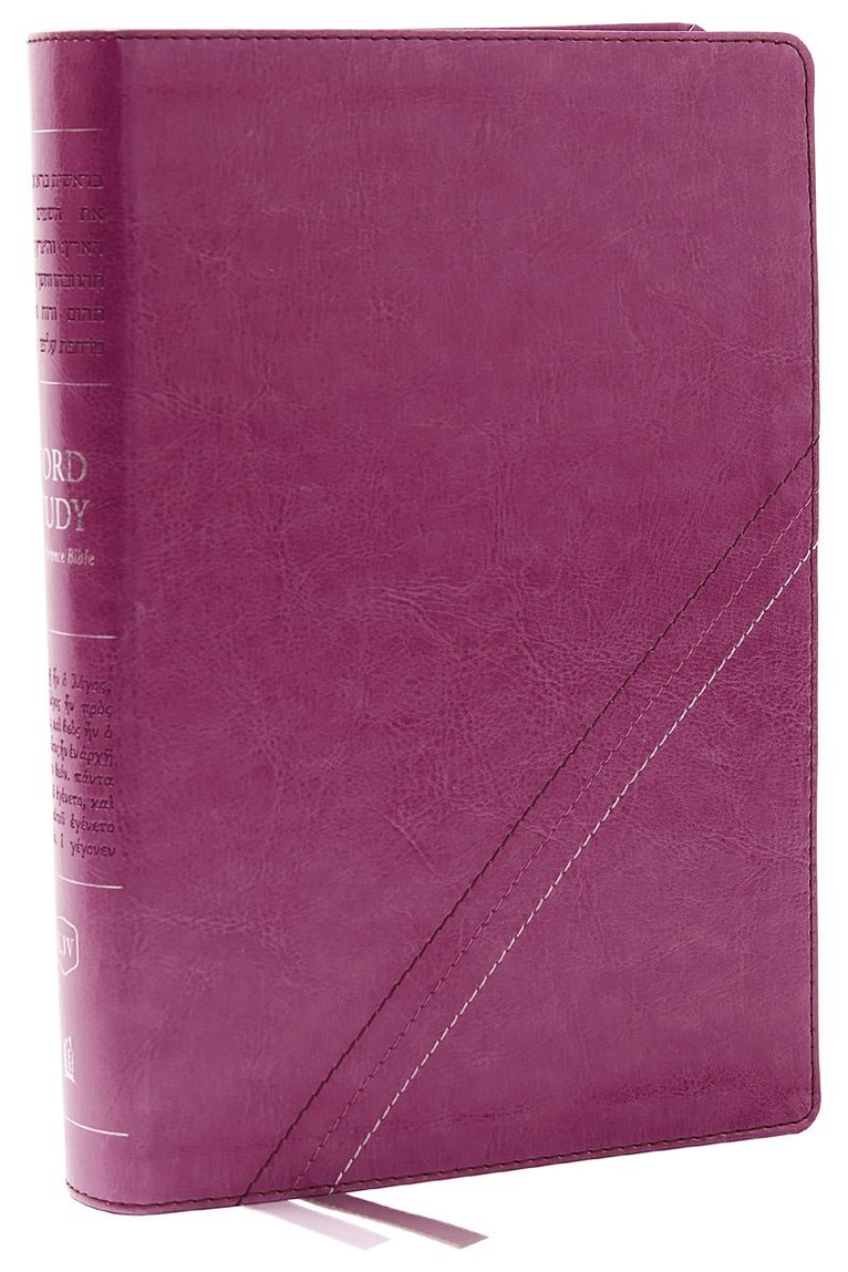 Thomas Nelson - KJV, Word Study Reference Bible, Leathersoft, Pink, Red Letter, Comfort Print, Inbunden