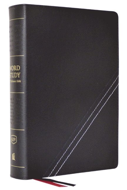 KJV, Word Study Reference Bible, Bonded Leather, Black, Red Letter, Comfort Print 1